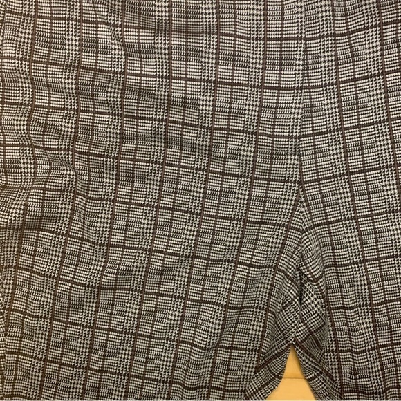 Nordstrom Rack Plaid Pants Black White Brown Women’s Plus Size 3X new with tag - Picture 2 of 6